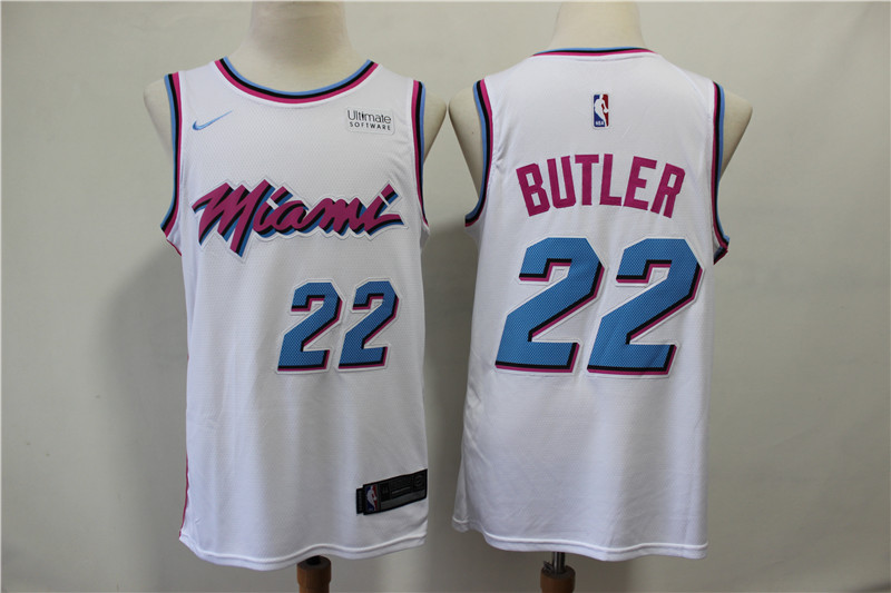 Men Miami Heat #22 Butler white City Edition Game Nike NBA Jerseys->new york mets->MLB Jersey